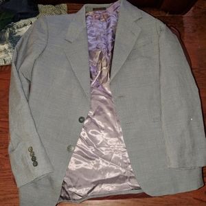 Gray and Purple lining Blazer